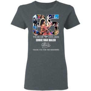 65 Years Of Eddie Van Halen 2020 Thank You For The Memories Signature Shirt