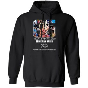 65 Years Of Eddie Van Halen 2020 Thank You For The Memories Signature Shirt