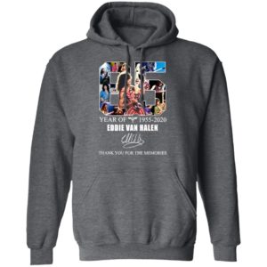 65 Years Of Eddie Van Halen 2020 Thank You For The Memories Signature Shirt