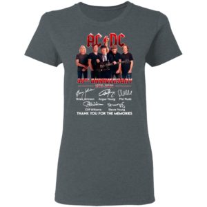 Ac Dc 48th Anniversary 1973 2021 Thank You For The Memories Signatures Shirt