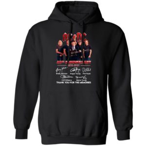 Ac Dc 48th Anniversary 1973 2021 Thank You For The Memories Signatures Shirt