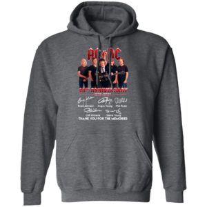 Ac Dc 48th Anniversary 1973 2021 Thank You For The Memories Signatures Shirt