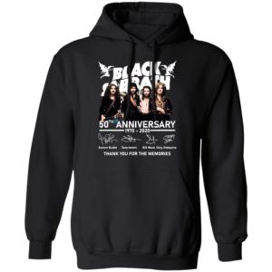 Black Sabbath 50th Anniversary 1970 2020 Thank You For The Memories Signatures Shirt