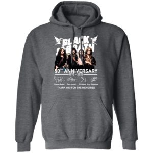 Black Sabbath 50th Anniversary 1970 2020 Thank You For The Memories Signatures Shirt