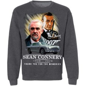 007 Sean Connery 1930 2020 Thank You For The Memories Signature Shirt