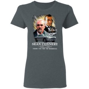 007 Sean Connery 1930 2020 Thank You For The Memories Signature Shirt