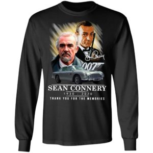 007 Sean Connery 1930 2020 Thank You For The Memories Signature Shirt