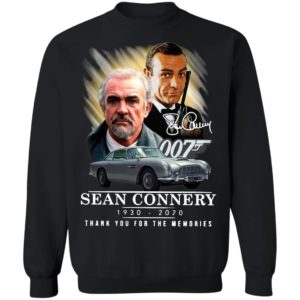 007 Sean Connery 1930 2020 Thank You For The Memories Signature Shirt