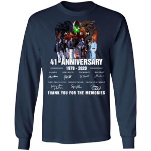 Alien 41st Anniversary 1979 2020 Thank You For The Memories Signatures Shirt