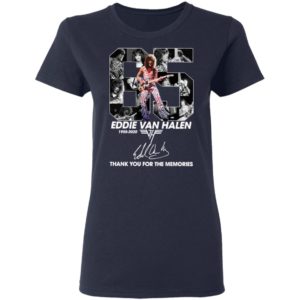 Official 65 Eddie Van Halen 1955 2020 Thank You For The Memories Signature Shirt