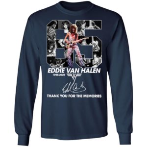 Official 65 Eddie Van Halen 1955 2020 Thank You For The Memories Signature Shirt