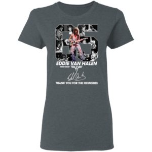 Official 65 Eddie Van Halen 1955 2020 Thank You For The Memories Signature Shirt