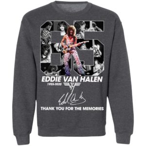 Official 65 Eddie Van Halen 1955 2020 Thank You For The Memories Signature Shirt