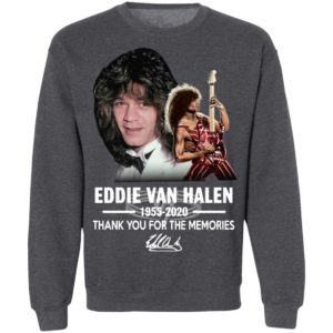 Eddie Van Halen 1955 B2020 Thank You For The Memories Signature Shirt