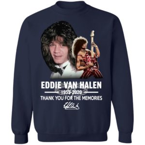 Eddie Van Halen 1955 B2020 Thank You For The Memories Signature Shirt