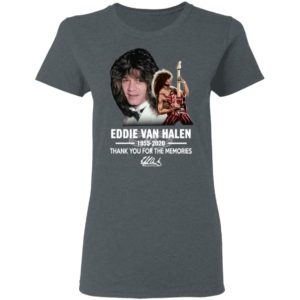 Eddie Van Halen 1955 B2020 Thank You For The Memories Signature Shirt
