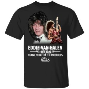Eddie Van Halen 1955 B2020 Thank You For The Memories Signature Shirt