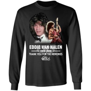 Eddie Van Halen 1955 B2020 Thank You For The Memories Signature Shirt