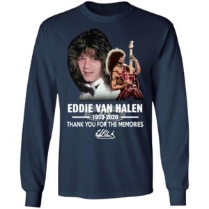 Eddie Van Halen 1955 B2020 Thank You For The Memories Signature Shirt