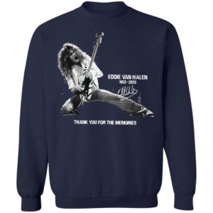 Eddie Van Halen 1955 2020 Thank You For The Memories Signature Shirt