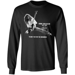 Eddie Van Halen 1955 2020 Thank You For The Memories Signature Shirt