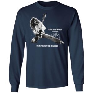 Eddie Van Halen 1955 2020 Thank You For The Memories Signature Shirt