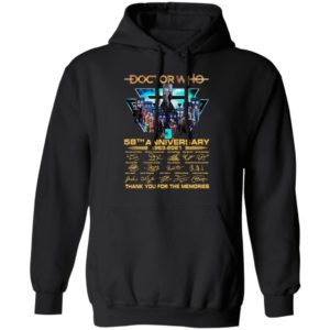 Doctor Who 58th Anniversary 1963 2021 Thank You For The Memories Signatures Shirt