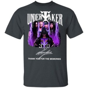 Funny Undertaker 30th Anniversary Thank You For The Memories Signatures Shirt