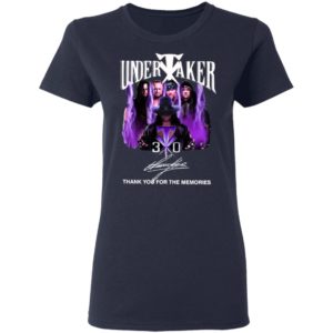 Funny Undertaker 30th Anniversary Thank You For The Memories Signatures Shirt