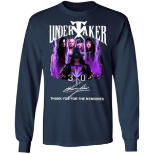Funny Undertaker 30th Anniversary Thank You For The Memories Signatures Shirt