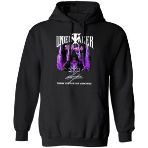 Funny Undertaker 30th Anniversary Thank You For The Memories Signatures Shirt