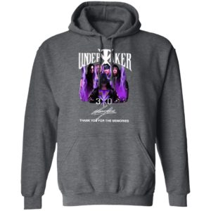 Funny Undertaker 30th Anniversary Thank You For The Memories Signatures Shirt