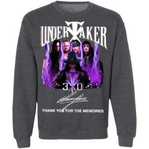 Funny Undertaker 30th Anniversary Thank You For The Memories Signatures Shirt