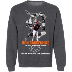 Ron Gardenhire Detroit Tigers 2018 2020 Thank You For The Memories Signature Shirt