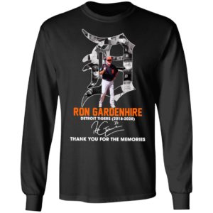 Ron Gardenhire Detroit Tigers 2018 2020 Thank You For The Memories Signature Shirt
