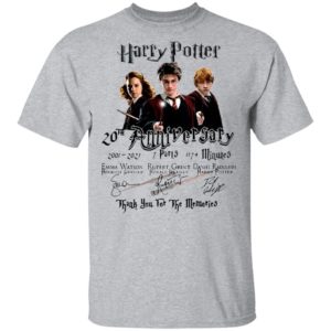 Harry Potter 20th Anniversary 2001 2021 7 Parts 1179 Minutes Thank You For The Memories Signatures Shirt