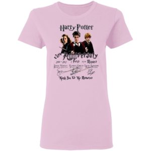Harry Potter 20th Anniversary 2001 2021 7 Parts 1179 Minutes Thank You For The Memories Signatures Shirt