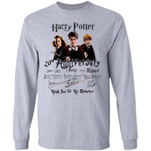 Harry Potter 20th Anniversary 2001 2021 7 Parts 1179 Minutes Thank You For The Memories Signatures Shirt