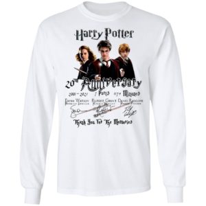 Harry Potter 20th Anniversary 2001 2021 7 Parts 1179 Minutes Thank You For The Memories Signatures Shirt