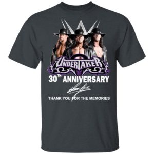 Undertaker 30th Anniversary Thank You For The Memories Signature Shirt