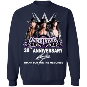 Undertaker 30th Anniversary Thank You For The Memories Signature Shirt