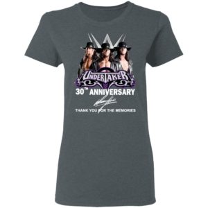 Undertaker 30th Anniversary Thank You For The Memories Signature Shirt