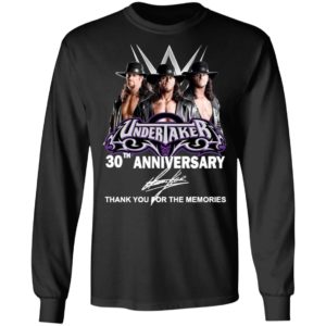 Undertaker 30th Anniversary Thank You For The Memories Signature Shirt
