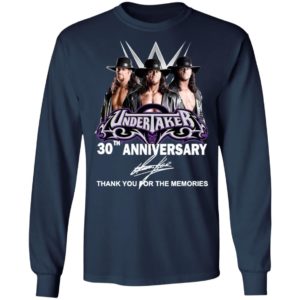Undertaker 30th Anniversary Thank You For The Memories Signature Shirt