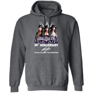 Undertaker 30th Anniversary Thank You For The Memories Signature Shirt