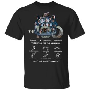 The 100 7 Years 100 Episodes 7 Seasons Thank You For The Memories May Me Meet Again Signatures Shirt