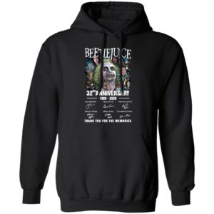 Beetlejuice 32nd Anniversary 1988 2020 Thank You For The Memories Signatures Shirt