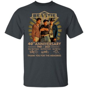 Beastie Boys 40thj Anniversary 1981 2021 Thank You For The Memories Signatures Shirt