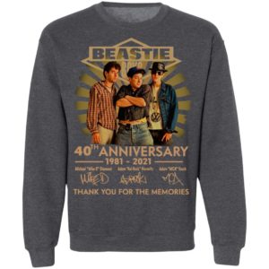 Beastie Boys 40thj Anniversary 1981 2021 Thank You For The Memories Signatures Shirt