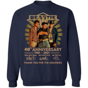 Beastie Boys 40thj Anniversary 1981 2021 Thank You For The Memories Signatures Shirt
